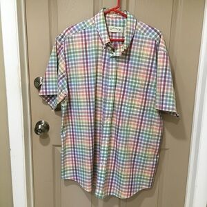 *Orvis Men's Multicolor Plaid Button-Down Shirt XL
